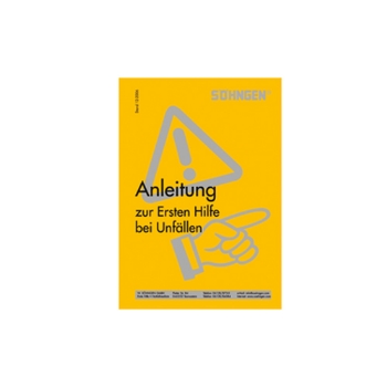 
Anleitung Erste-Hilfe Heftform gelb, entspricht DGUV 204-006


