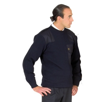 
Nato-Pullover, blau  mit Rundkragen


