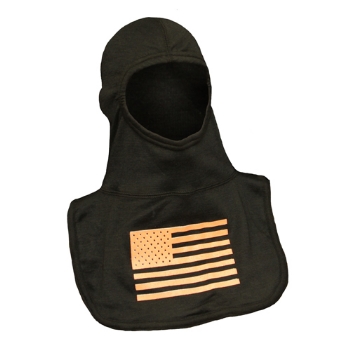 Flammschutzhaube Glow in the dark, orange flag, Style PAC II
