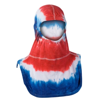 Flammschutzhaube PAC II TIE-DYE RED WHITE & BLUE