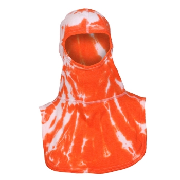 Flammschutzhaube PAC II TIE-DYE ORANGE & WHITE