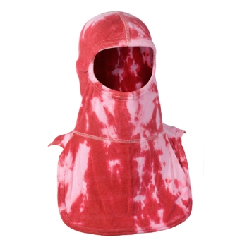 Flammschutzhaube PAC II TIE-DYE RED & WHITE