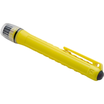 Taschenlampe UK 2AAA Penlight Switch, gelb, Xenon-Lampe mit Heckschalter