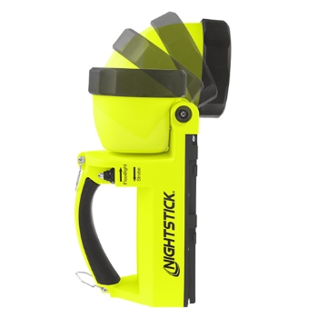 Eigensichere wiederaufladbare Dual-Light Lampe mit schwenkbarem Kopf
