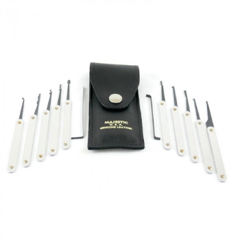 Pick-Set, zerstörungsfrei, 13-teilig
Pick-Set zum manuellen, zerstörungsfreinen Öffnen von Schließzylindern