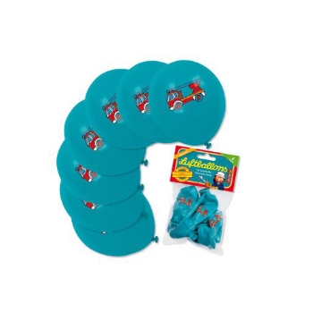 Luftballons Feuerwehr Benny Brandmeister, 8 St.

