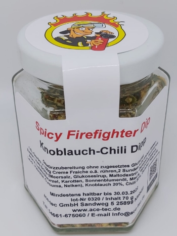 
Spicy Firefighter Dip
Knoblauch-Chili Dipp