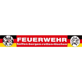 PVC-Aufkleber mit Motiv: Feuerwehr - helfen-bergen-retten-löschen

