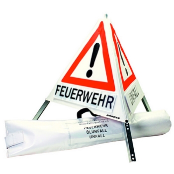 
Faltsignal 70cm, weiß, mit 3 x retroref.
Klettschild FEUERWEHR, UNFALL, ÖLUNFALL
