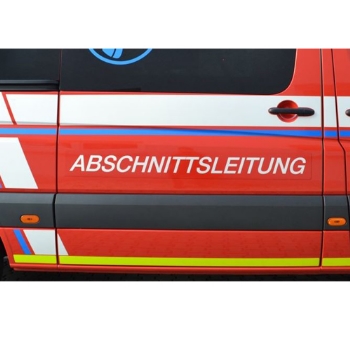 Magnetschild "Abschnittsleitung", retroreflektierend
