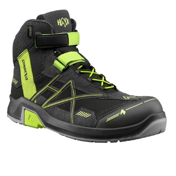HAIX CONNEXIS Safety GTX S3 mid grey-citrus 
S3-CONNEXIS-Stiefel mit besonders rutschhemmender Sohle
