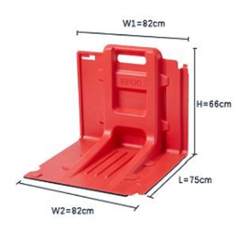 Floodwalll  - Straight 66cm
mobiler Hochwasserschutz

