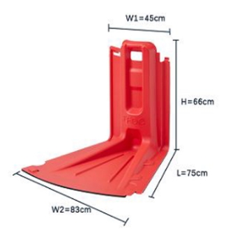 Floodwalll - Outer Curved 66cm
mobiler Hochwasserschutz
