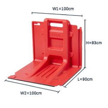 Floodwalll  - Straight 83cm
mobiler Hochwasserschutz


