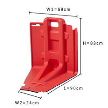 Floodwalll  - Inner Curved 83cm
mobiler Hochwasserschutz
