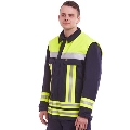 
Schutzanzug-Jacke (HuPF Teil 3), Jacke mit Warn- und Reflexstreifen, Jacke Safety