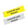 
Rückenschilder mit Aufschrift nach Wunsch
