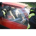 Splitterschutzfolie für gefahrlose Unfallopferbergung