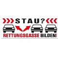 PVC-Aufkleber- Stau? Rettungsgasse bilden!

