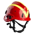 Vallfirest Waldbrandhelm VFT1, rot (RAL1023) mit gelb reflex

